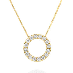 שרשרת יהלומים מעגל פתוח 0.80ct