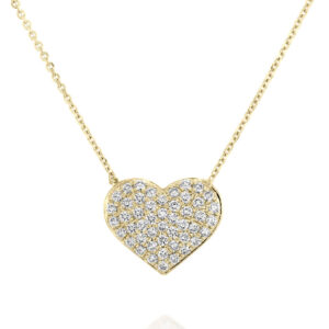 שרשרת לב יהלומים 0.46ct