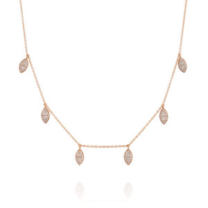 שרשרת מרקיזות משובצות יהלומים