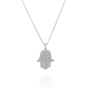 שרשרת חמסה יהלומים מרשימה ויוקרתית