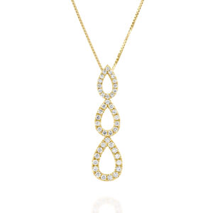 Prestigious Lab Diamond Drops Pendant