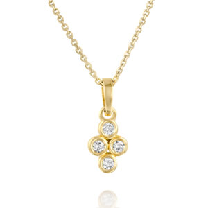 Delicate Bezel Diamodns Necklace