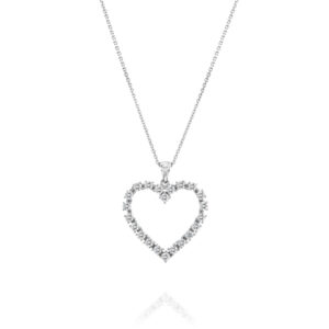 Heart Pendant with Diamonds 0.96ct