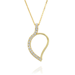 Leaf Diamond Pendant 0.48ct