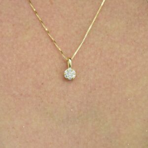 תליון יהלומים פרח עדין ADP-00313-6