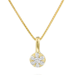 Delicate Flower Diamond Pendant