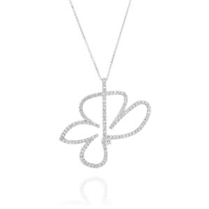 תליון יהלומים פרפר גדול